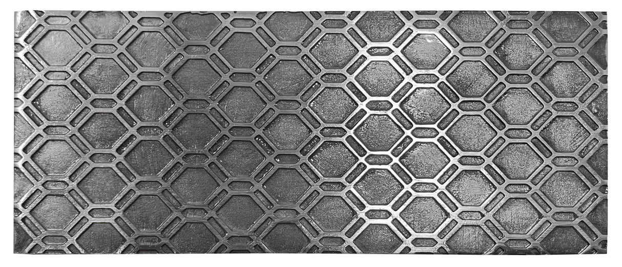 Texture Plate Pattern Plate for Press or Rolling Mill Style 30 Geometric Hexagon by PMC Supplies