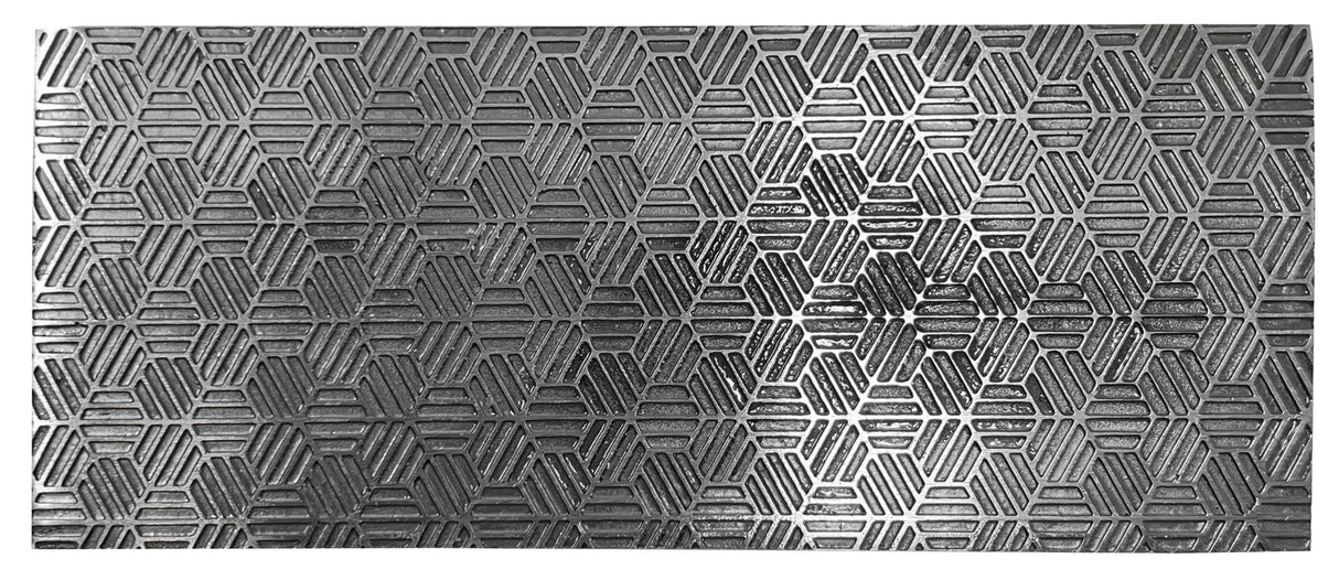 Texture Plate Pattern Plate for Press or Rolling Mill Style 34 Abstract Geometric Honeycomb by PMC Supplies