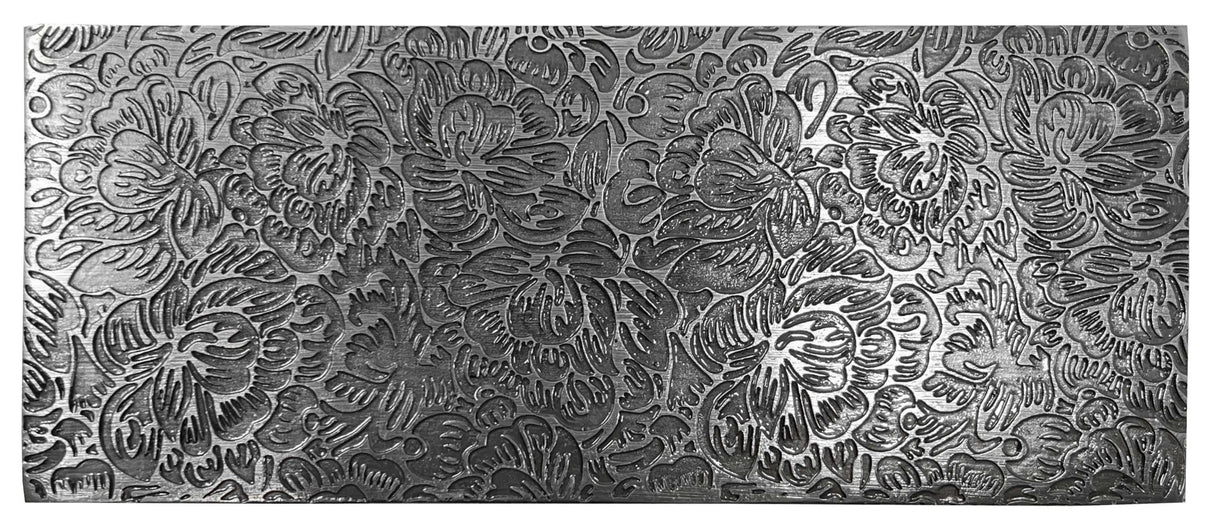 Texture Plate Pattern Plate for Press or Rolling Mill Style 24 Tropical Flower by PMC Supplies