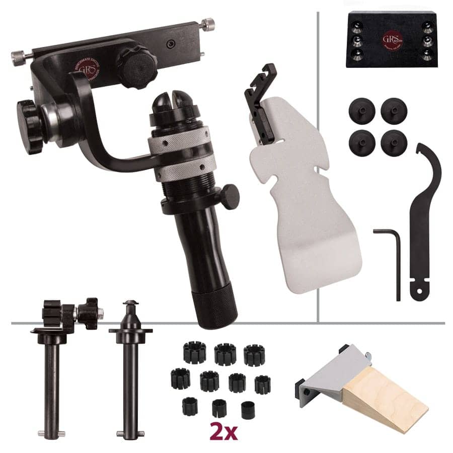GRS BenchMate Encore QCX stone setter’s package with adjustable ergonomic workstation and secure clamps for precision jewelry work