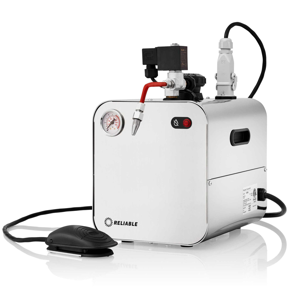RELIABLE – 2.2L Steam Cleaner with Nozzle and Pedal
