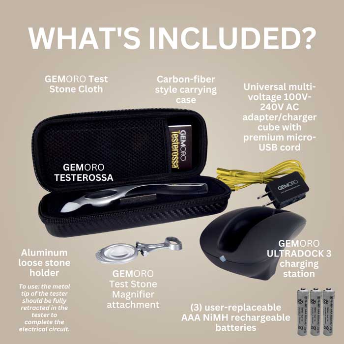 GEMORO TESTEROSSA Diamond & Moissanite Tester