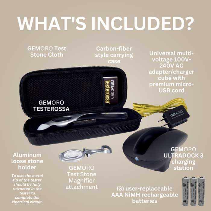 GEMORO TESTEROSSA Diamond & Moissanite Tester