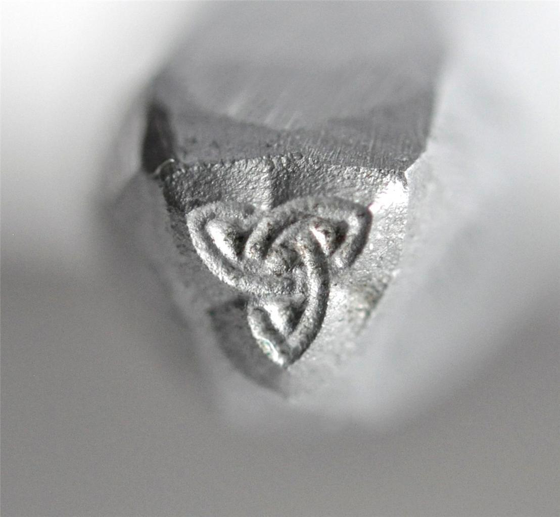 1/8" Steel Triquetra Celtic Knot Stamp by PMC Supplies