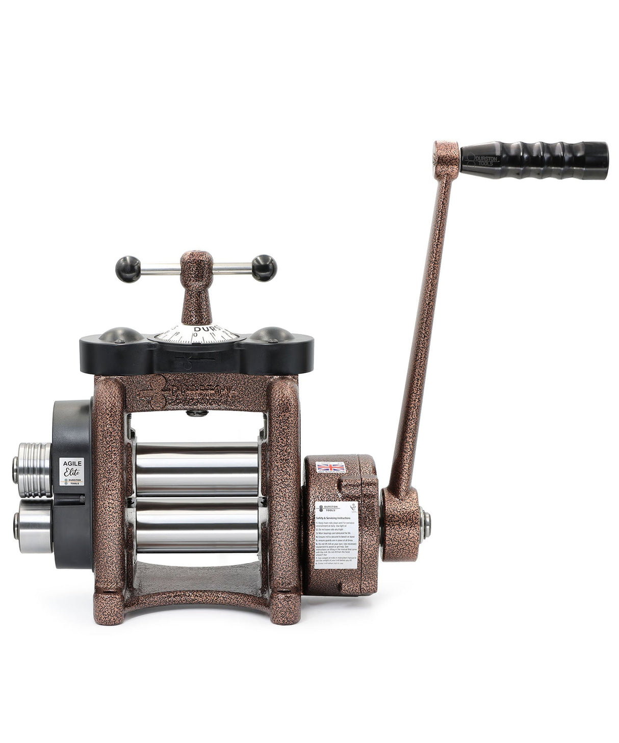 Durston 1018 Agile Elite F110mm flat rolling mill with reduction gear for precision metalworking