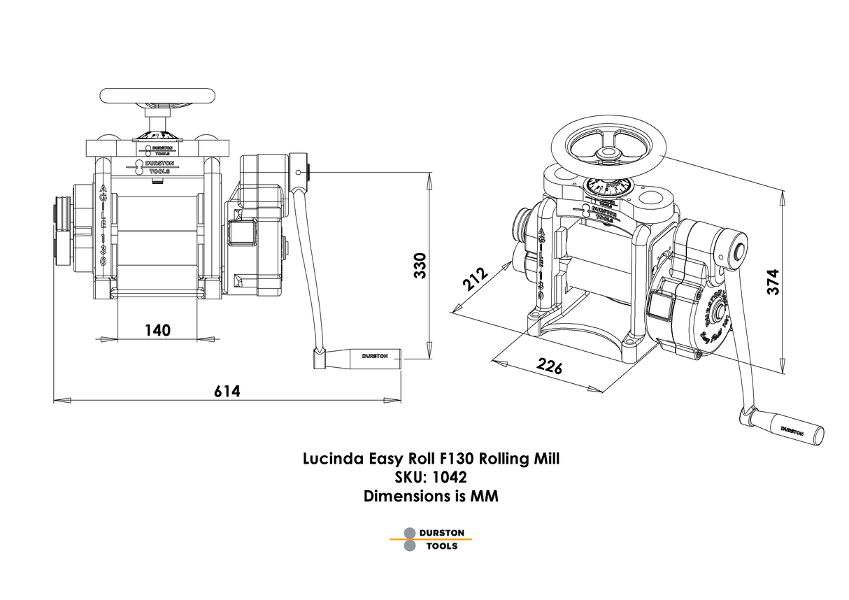 Durston 1042 Lucinda Easy Roll F130 Flat Rolling Mill
