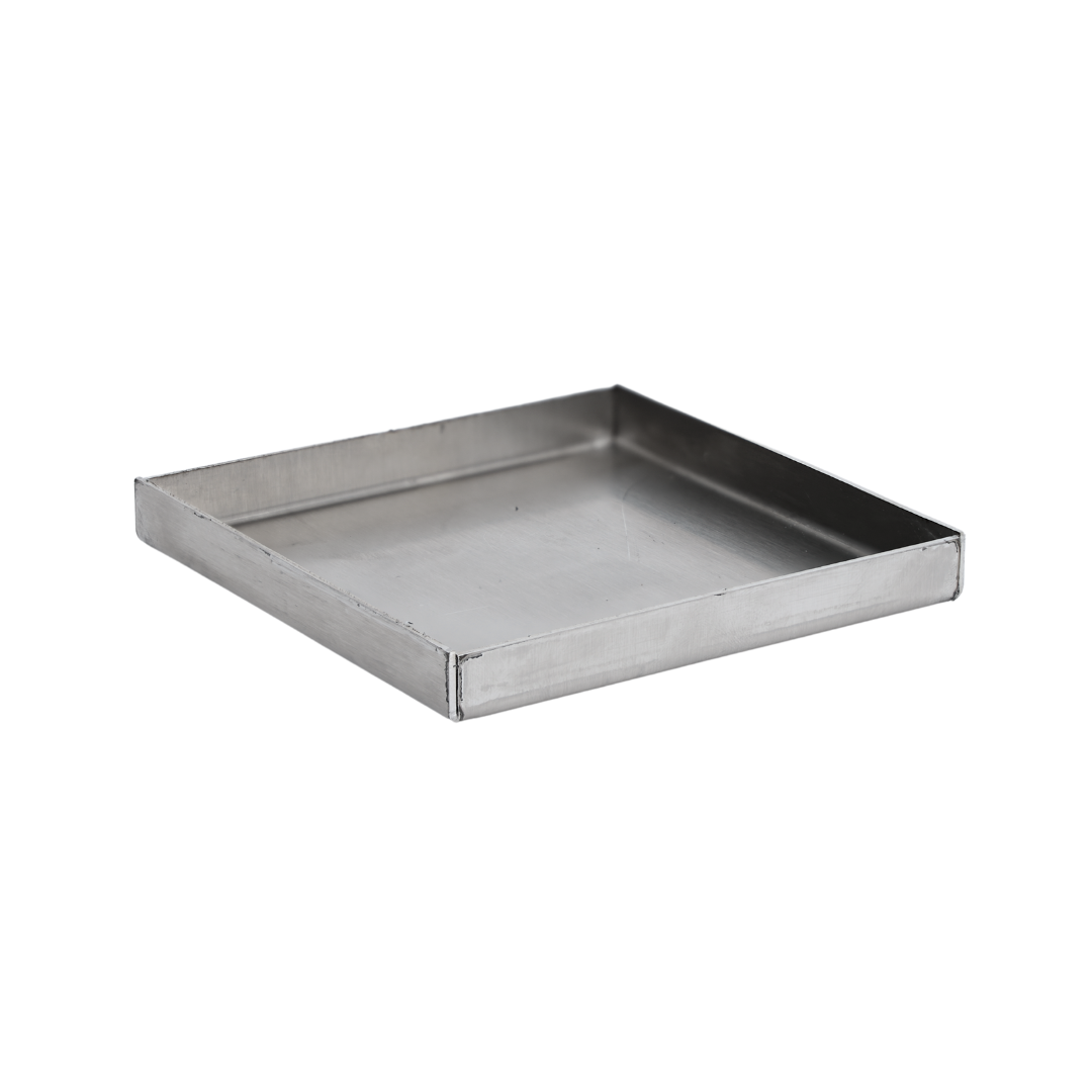 Tabletop Hi-Temp Kiln dewaxing wax tray 4x4 inches heat-resistant metal catch tray for kilns