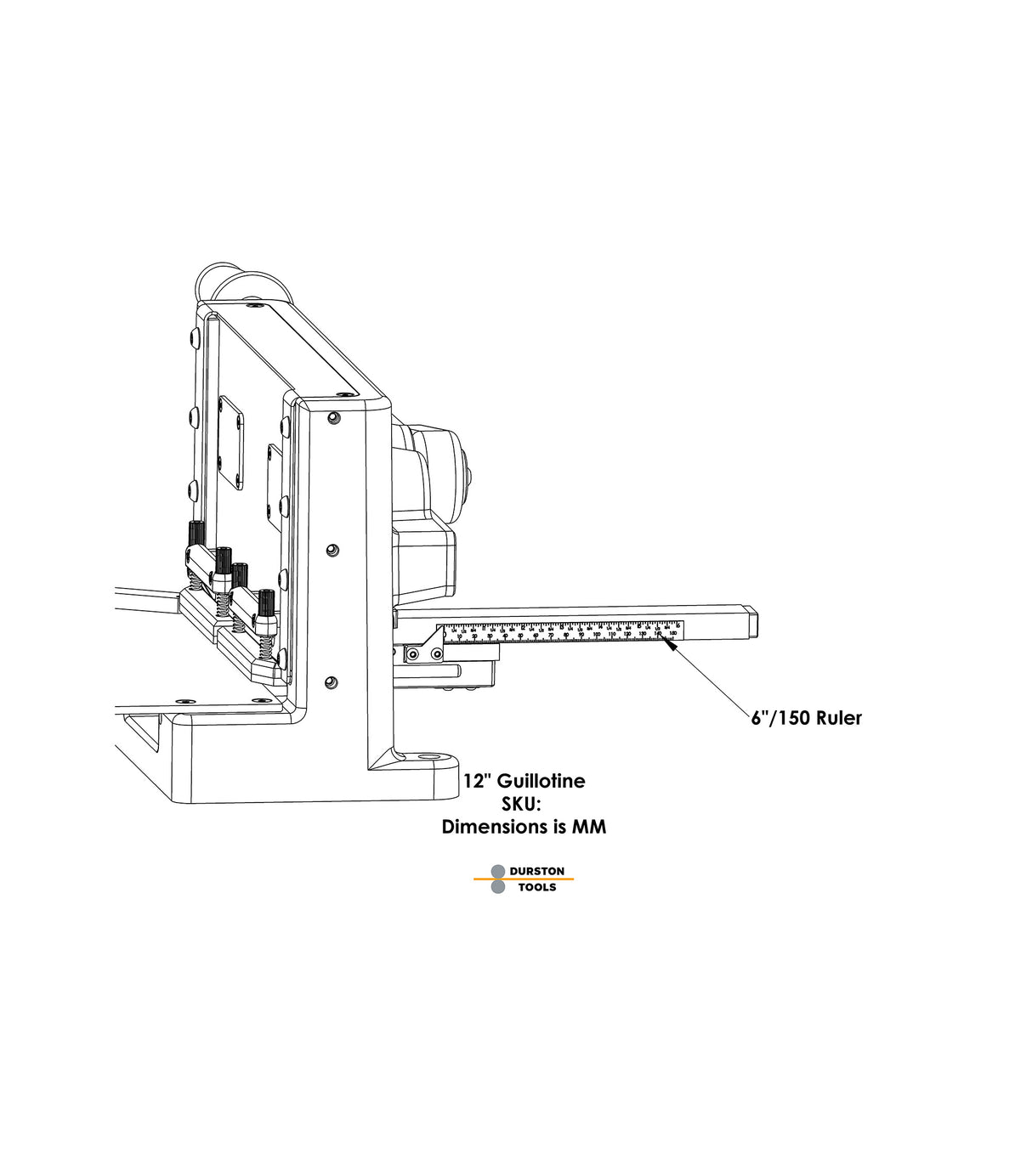 Durston 1208 New Version 12" Guillotine Shear
