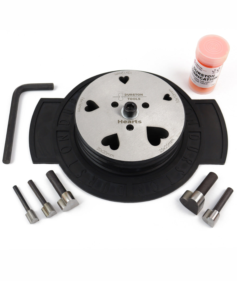 Durston 1219 Heart Disc Cutter Set of 5 Discs