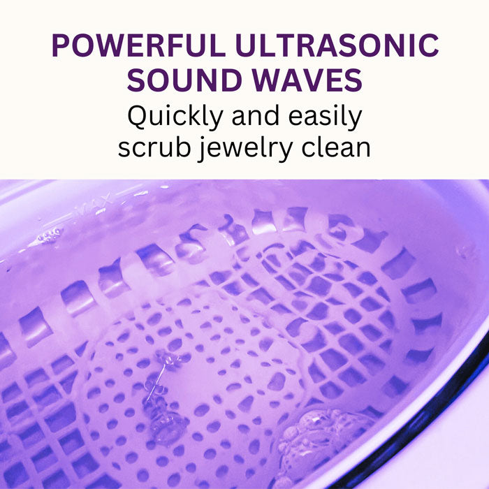 GEMORO Sparkle Spa Ultrasonic Jewelry Cleaner – White Pearl