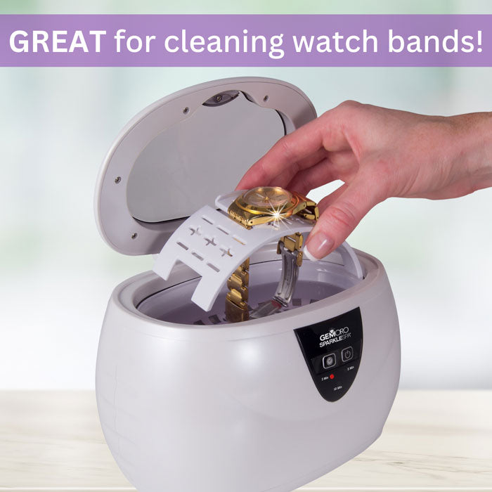 GEMORO Sparkle Spa Ultrasonic Jewelry Cleaner – White Pearl