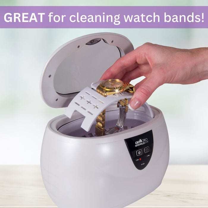GEMORO Sparkle Spa Ultrasonic Jewelry Cleaner – White Pearl
