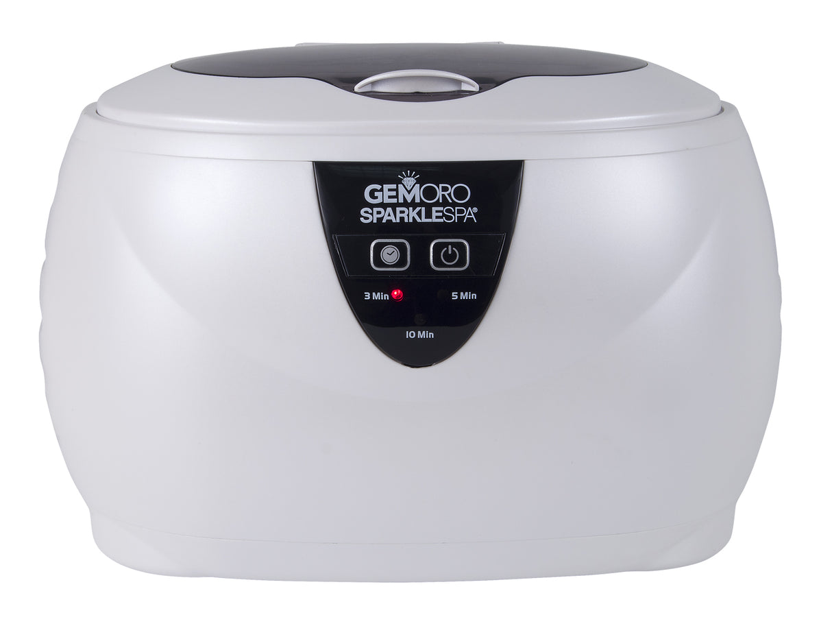 GEMORO Sparkle Spa Ultrasonic Jewelry Cleaner – White Pearl