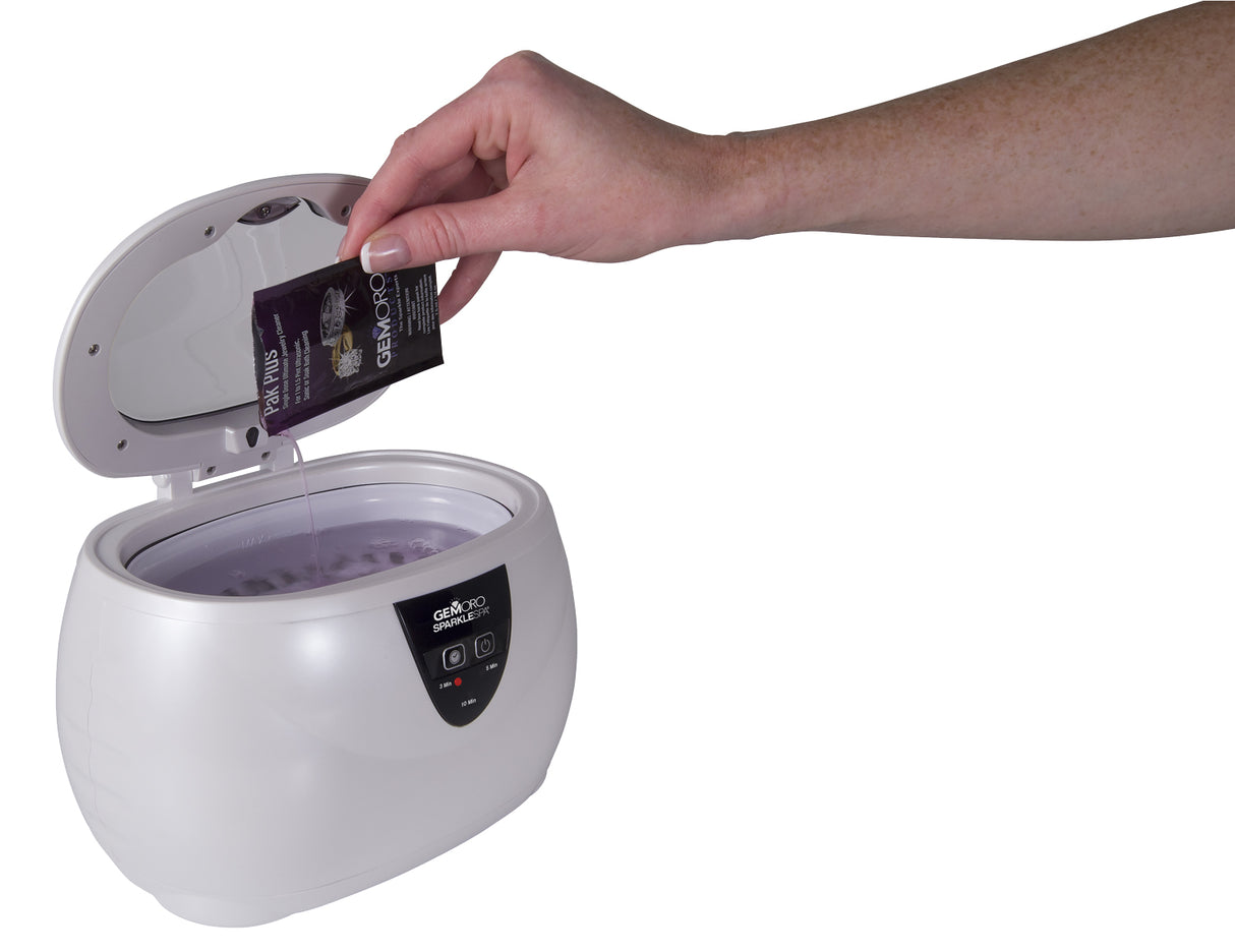 GEMORO Sparkle Spa Ultrasonic Jewelry Cleaner – White Pearl