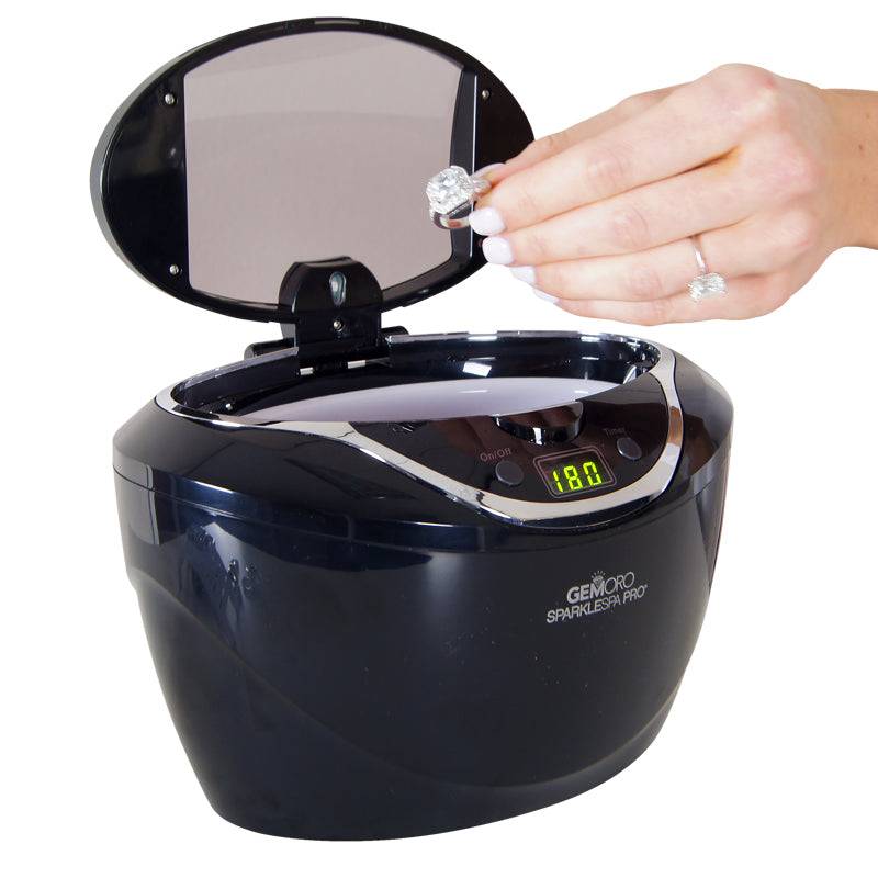 GEMORO SparkleSpa Pro Deluxe Personal Ultrasonic Jewelry Cleaner