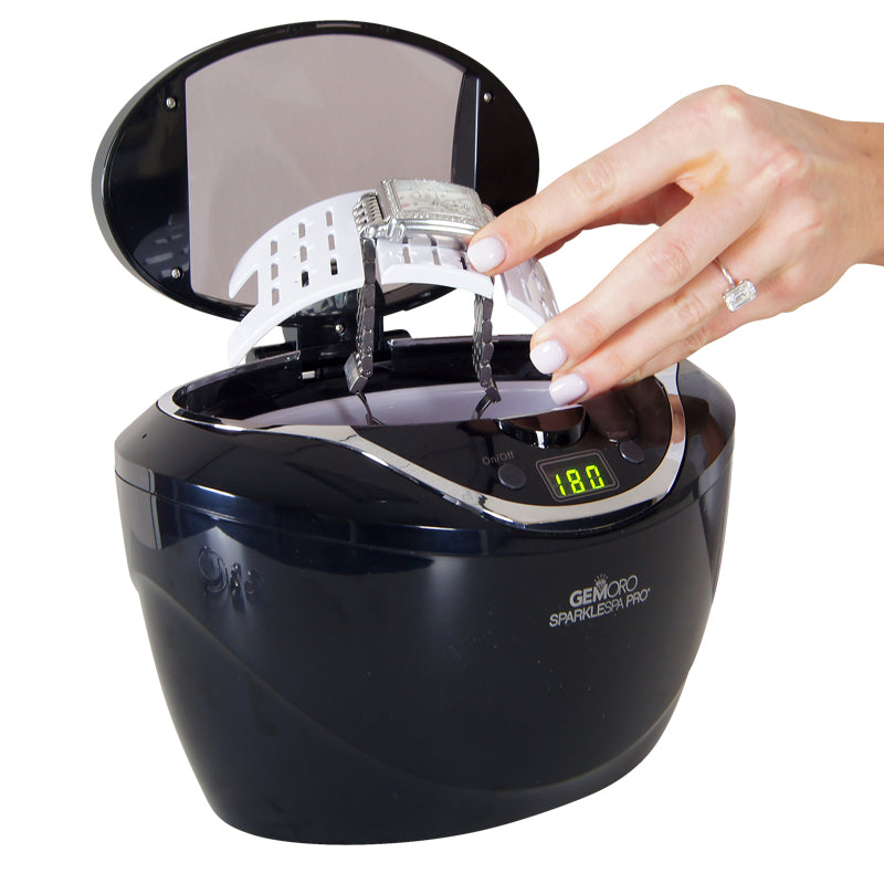 GEMORO SparkleSpa Pro Deluxe Personal Ultrasonic Jewelry Cleaner