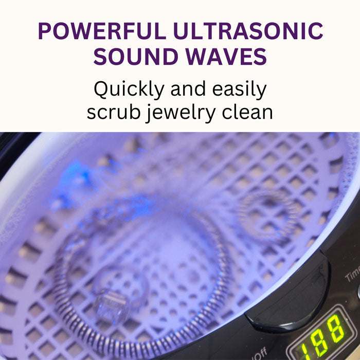 GEMORO SparkleSpa Pro Deluxe Personal Ultrasonic Jewelry Cleaner