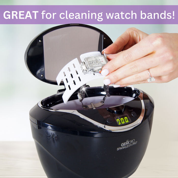 GEMORO SparkleSpa Pro Deluxe Personal Ultrasonic Jewelry Cleaner