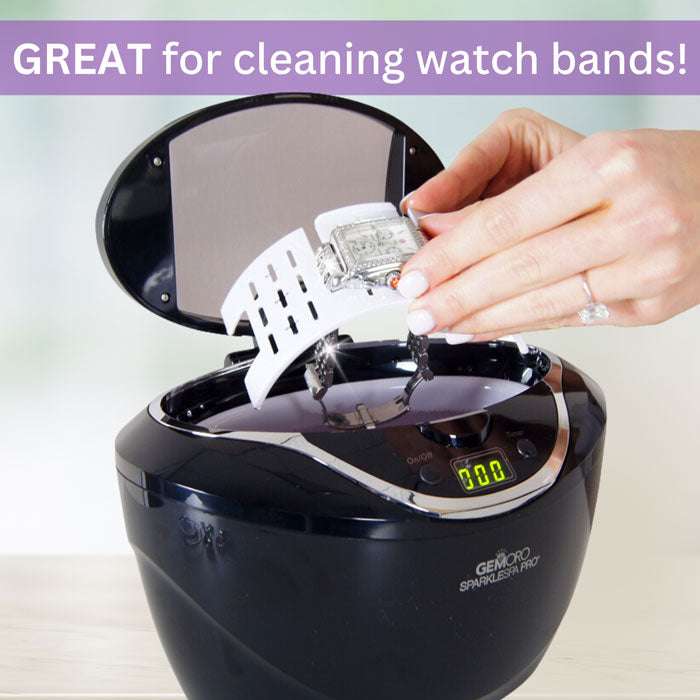 GEMORO SparkleSpa Pro Deluxe Personal Ultrasonic Jewelry Cleaner