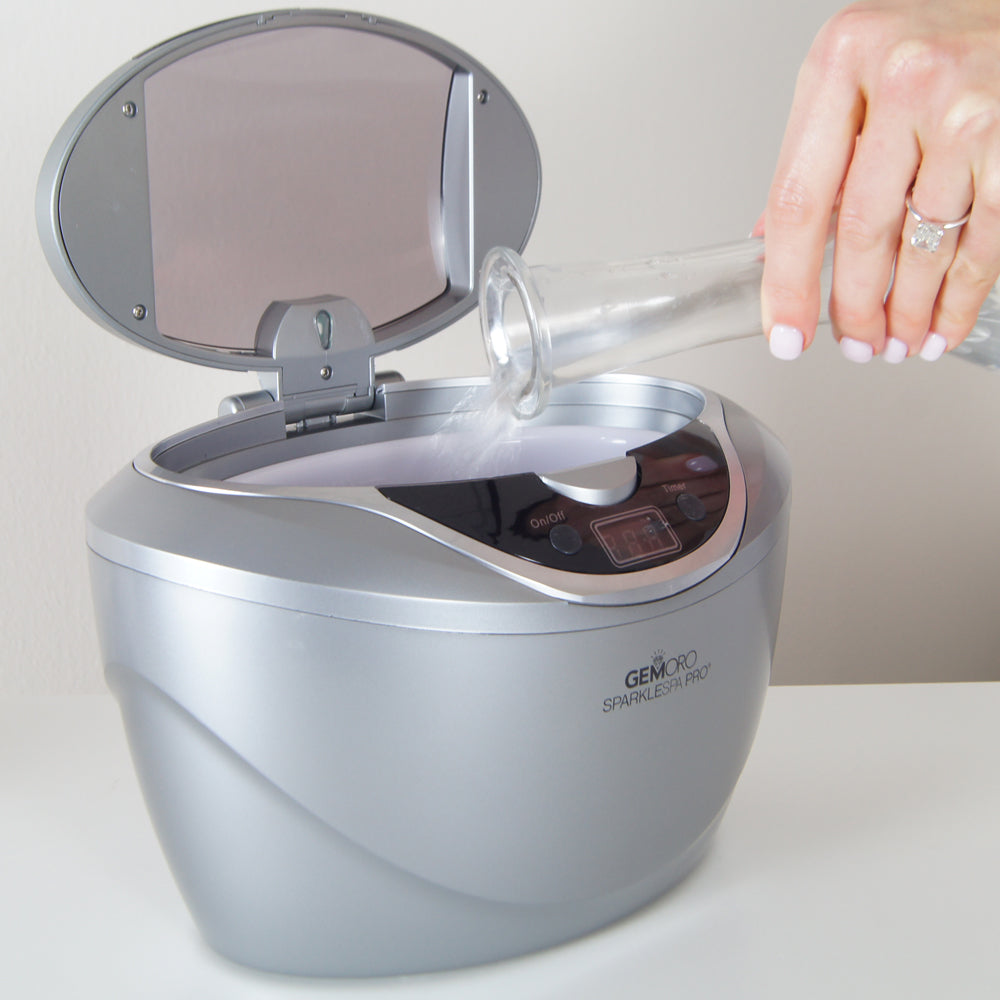 GEMORO SparkleSpa Pro Deluxe Personal Ultrasonic Jewelry Cleaner