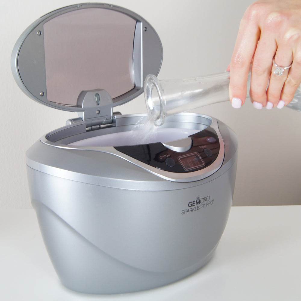 GEMORO SparkleSpa Pro Deluxe Personal Ultrasonic Jewelry Cleaner