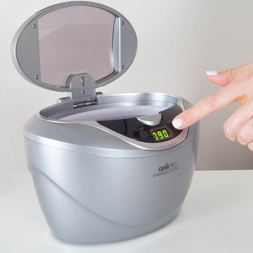 GEMORO SparkleSpa Pro Deluxe Personal Ultrasonic Jewelry Cleaner