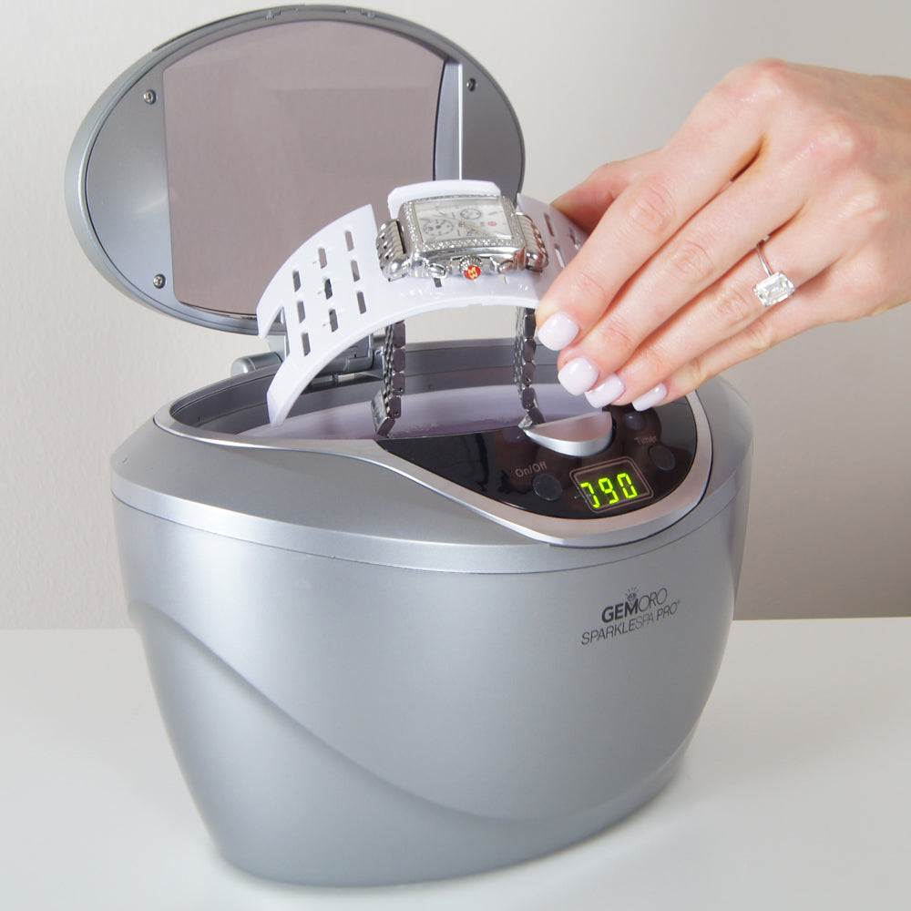 GEMORO SparkleSpa Pro Deluxe Personal Ultrasonic Jewelry Cleaner