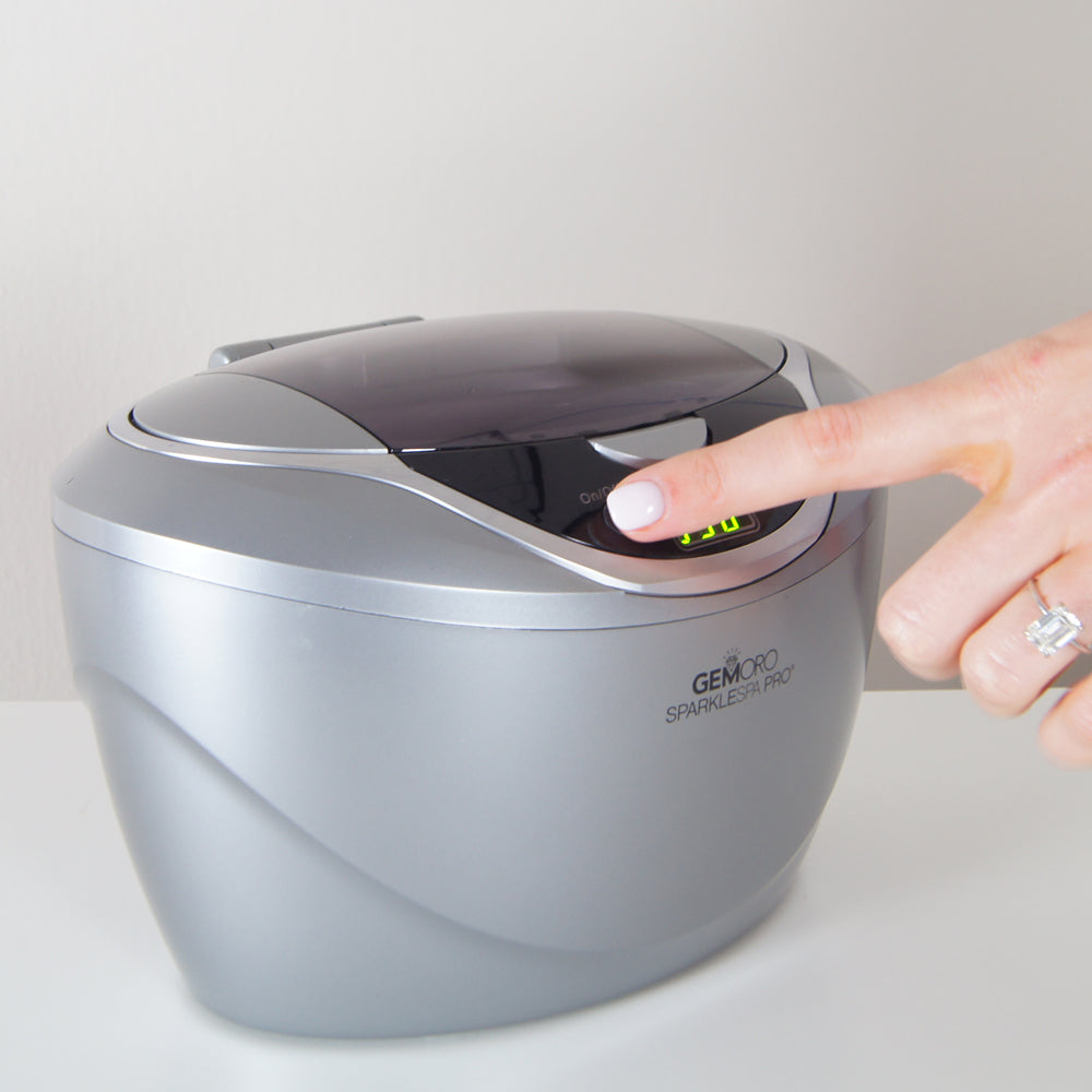 GEMORO SparkleSpa Pro Deluxe Personal Ultrasonic Jewelry Cleaner