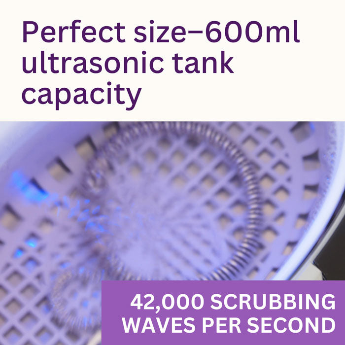GEMORO SparkleSpa Pro Deluxe Personal Ultrasonic Jewelry Cleaner