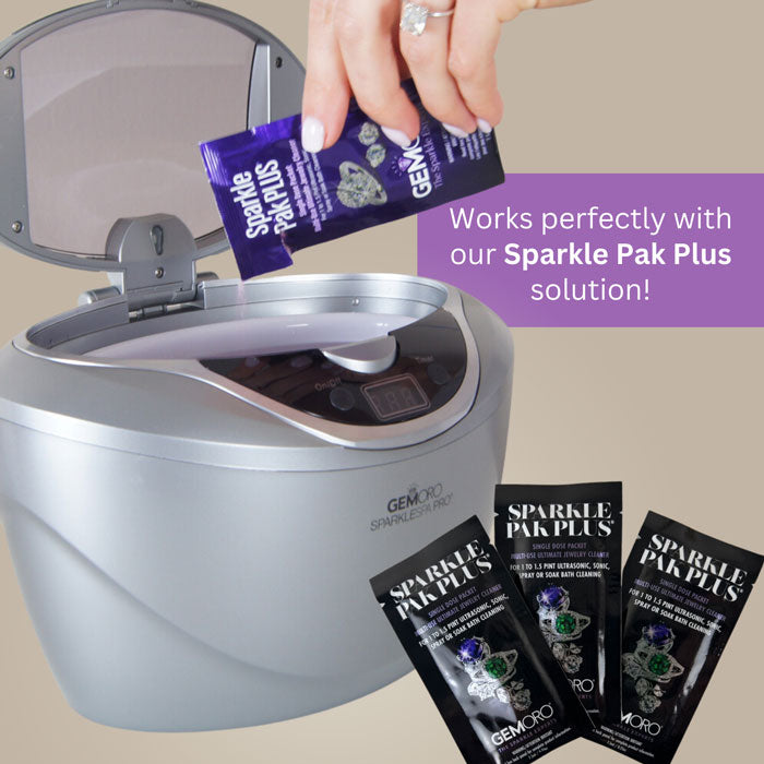 GEMORO SparkleSpa Pro Deluxe Personal Ultrasonic Jewelry Cleaner