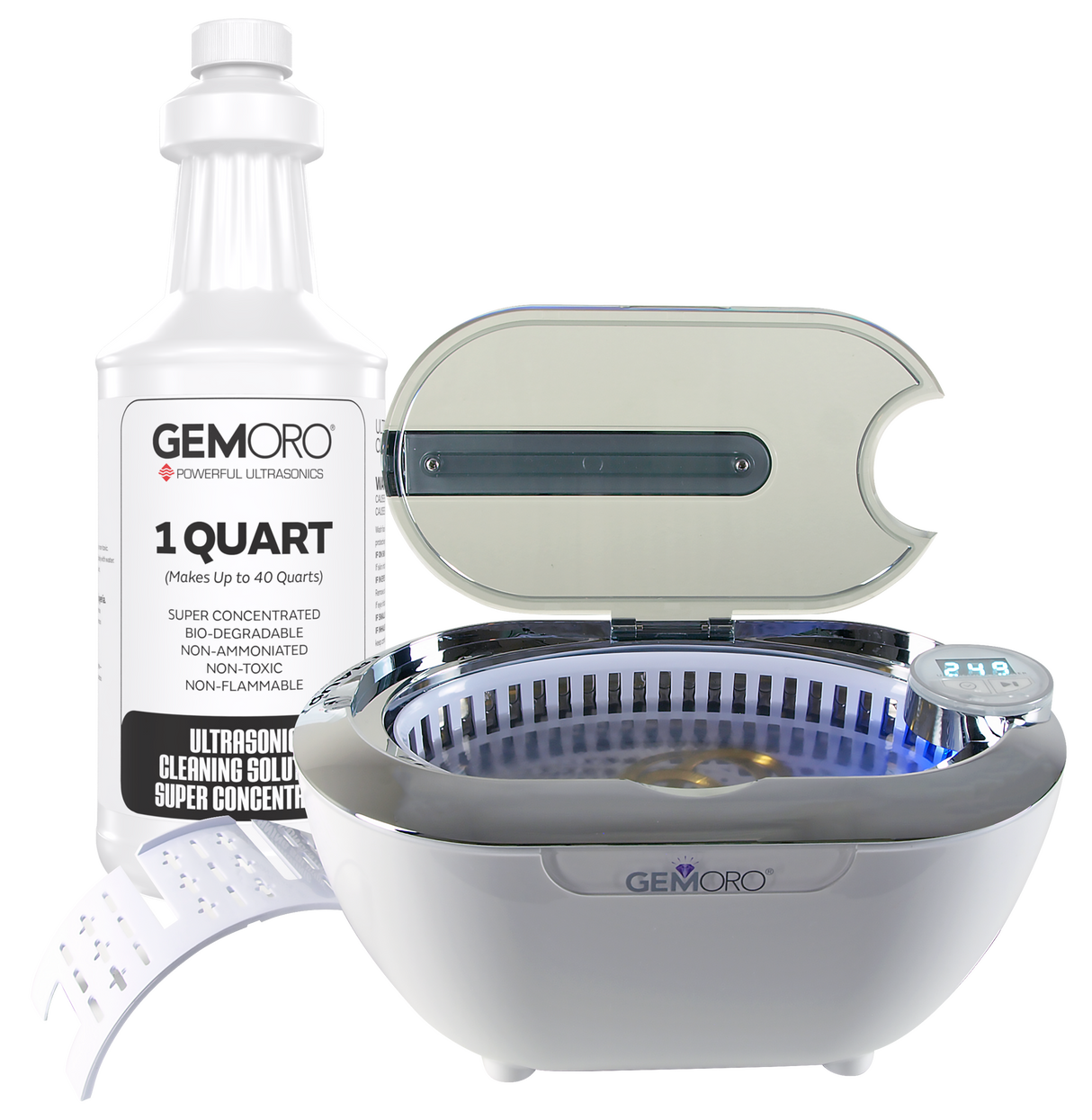 GEMORO LuxeSpa Personal Ultrasonic Jewelry & Eyeglass Cleaner