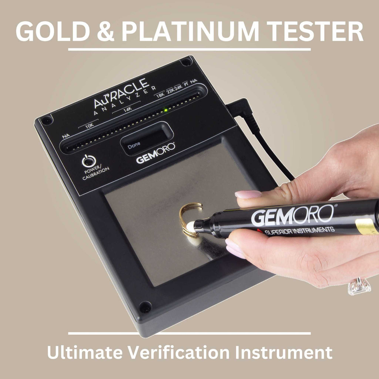 GEMORO AuRACLE Analyzer Professional Gold & Platinum Tester