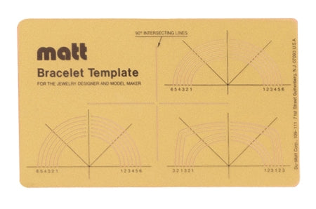 Matt Bracelet Template by PMC Supplies
