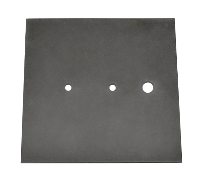 Black Rubber Pad for Vacuum Investing, 10-1/2" Square by PMC Supplies