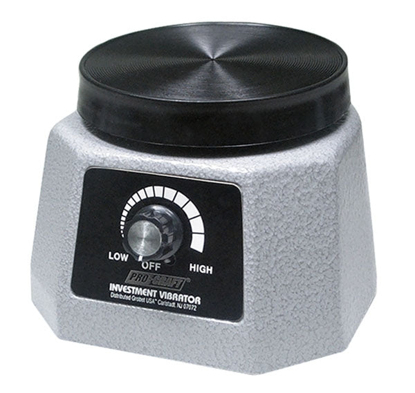 investment vibrator machine with adjustable speed dial and textured gray base