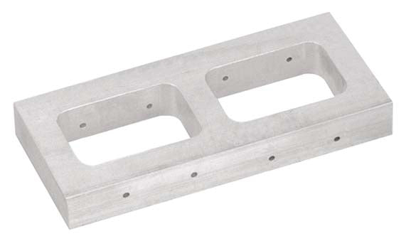 3/4" double rubber mold frame aluminum alloy for precise vulcanizing with two cavities and heat conduction