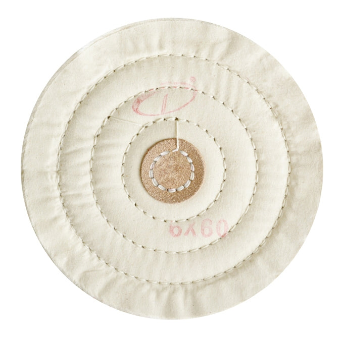 6" Finex Muslin Buffs - 4 Rows, 60 Ply by PMC Supplies