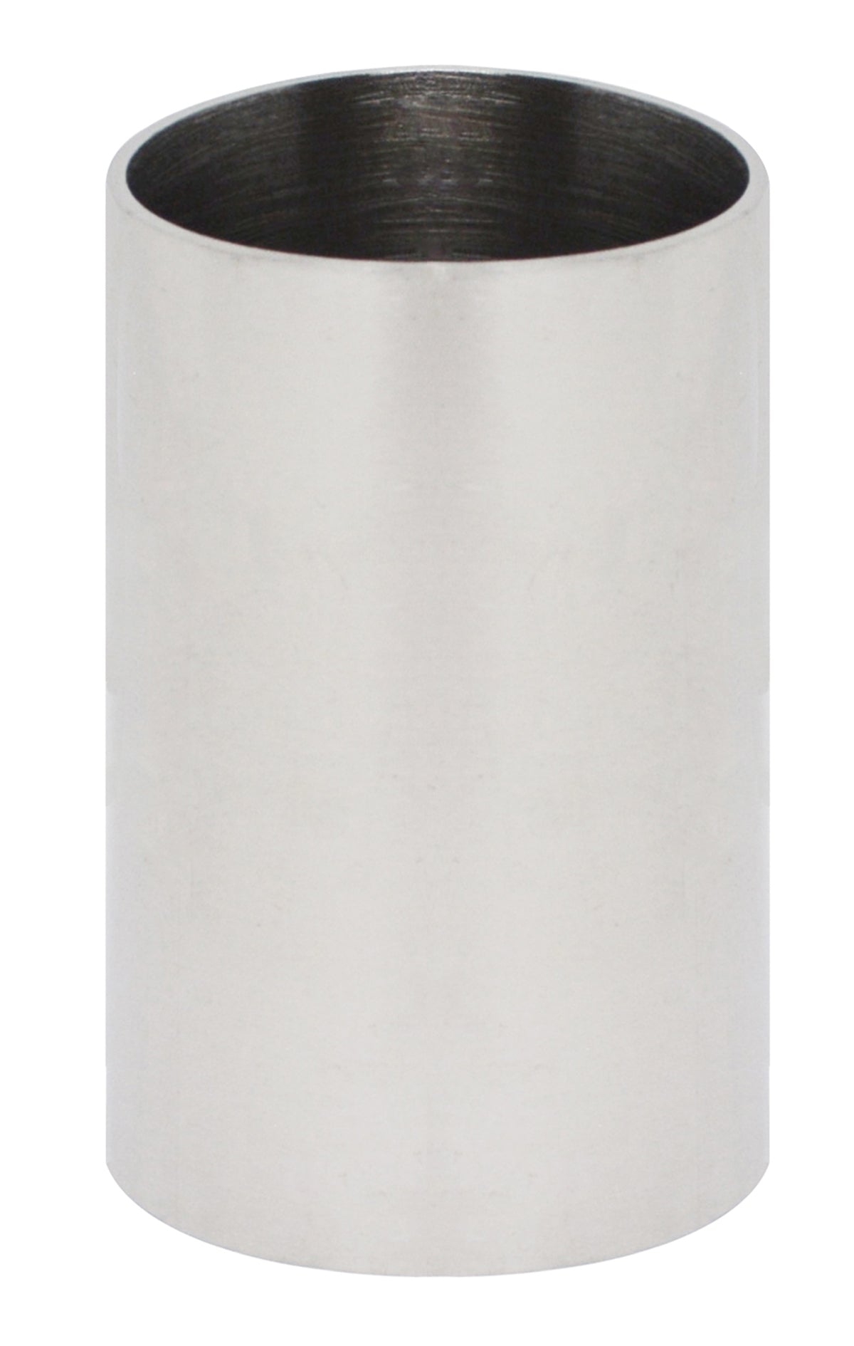 2-1/2" x 4" stainless steel solid casting flask with smooth finish and machined edges