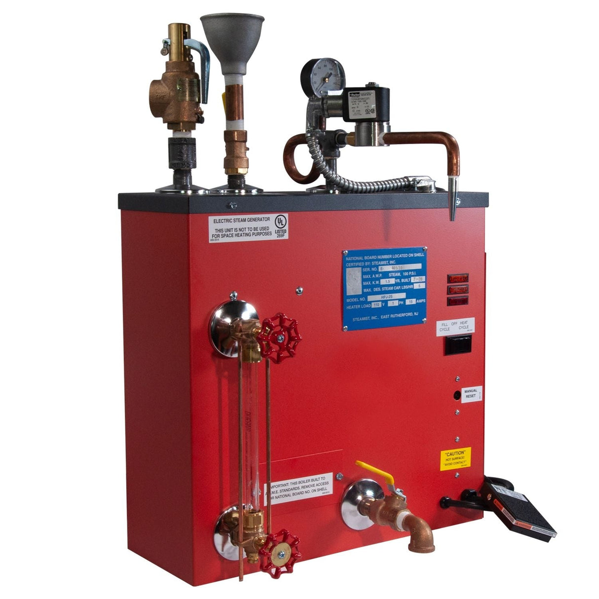 Professional Steamaster Jewelry Steamer HPJ-2S with 2-gallon reservoir for chemical-free, precise cleaning of delicate gemstones and metals