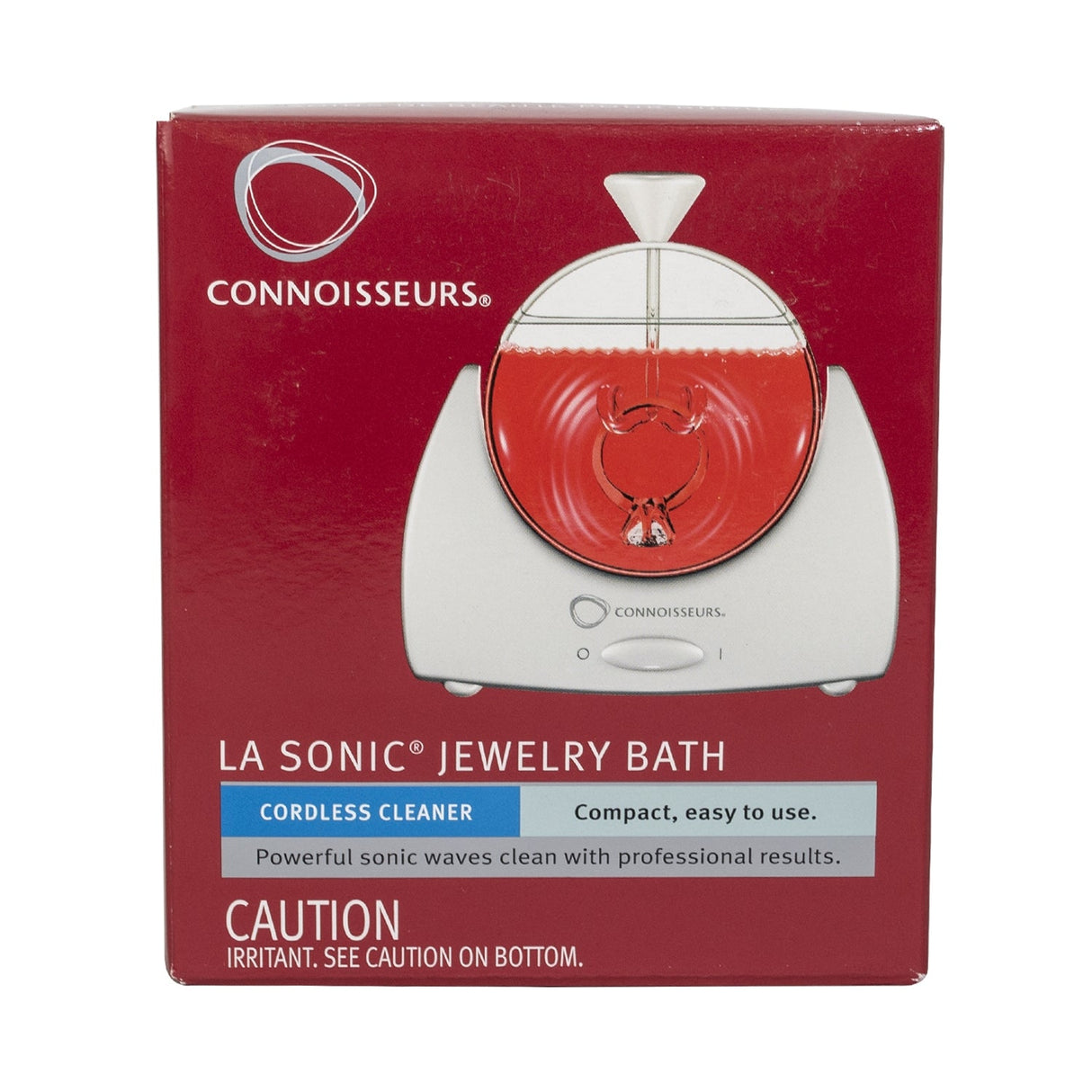 Connoisseurs Sonic Jewelry Bath cordless cleaner with compact design and powerful sonic cleaning for jewelry maintenance