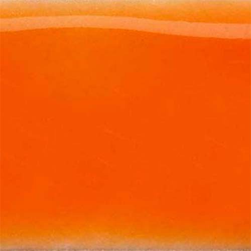 Thompson Lead-Free Transparent Enamel Color 2840 Mandarin Orange 2 oz bottle with bright orange glaze