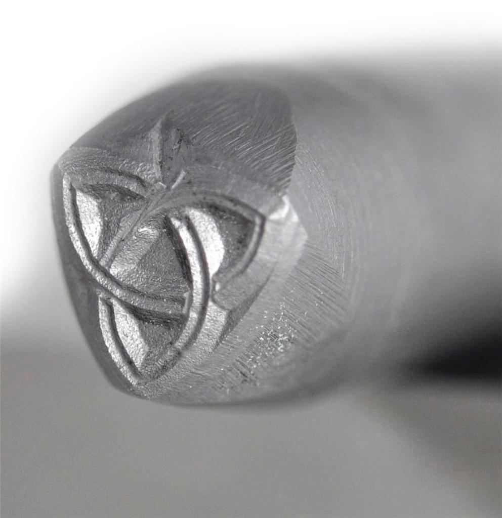 3/8" Steel Triquetra Celtic Knot Stamp by PMC Supplies