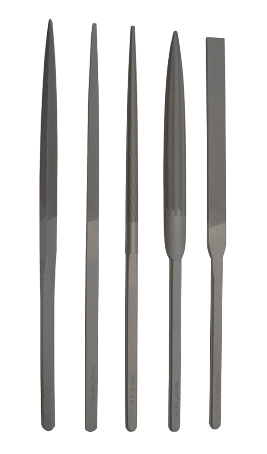 Grobet USA 5-Piece Habilis Cut 1 Swiss Pattern Needle 8-1/2" File Set by PMC Supplies