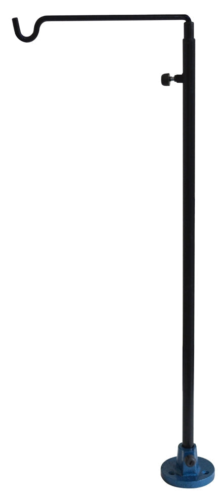 Adjustable Flex Shaft Hanger steel arm with vibration-resistant mount for workbench, extends 26 to 41 inches