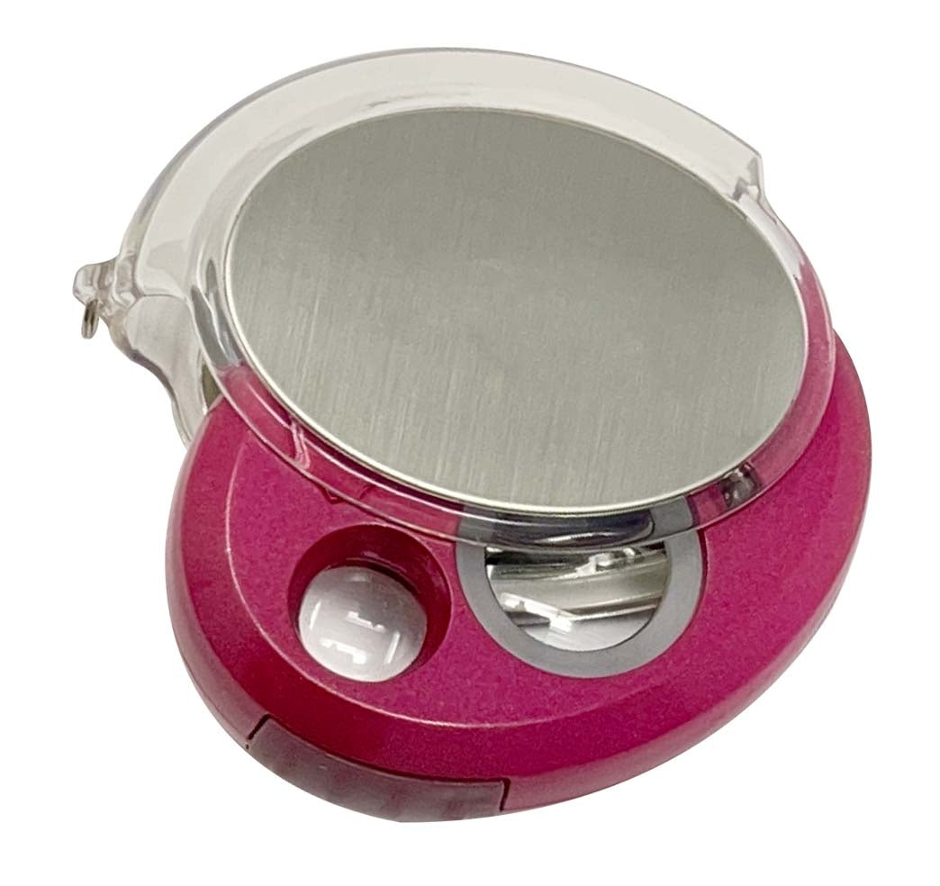 Double Lens & Lighted Loupe Triplet 10x and 14x Violet Red by PMC Supplies