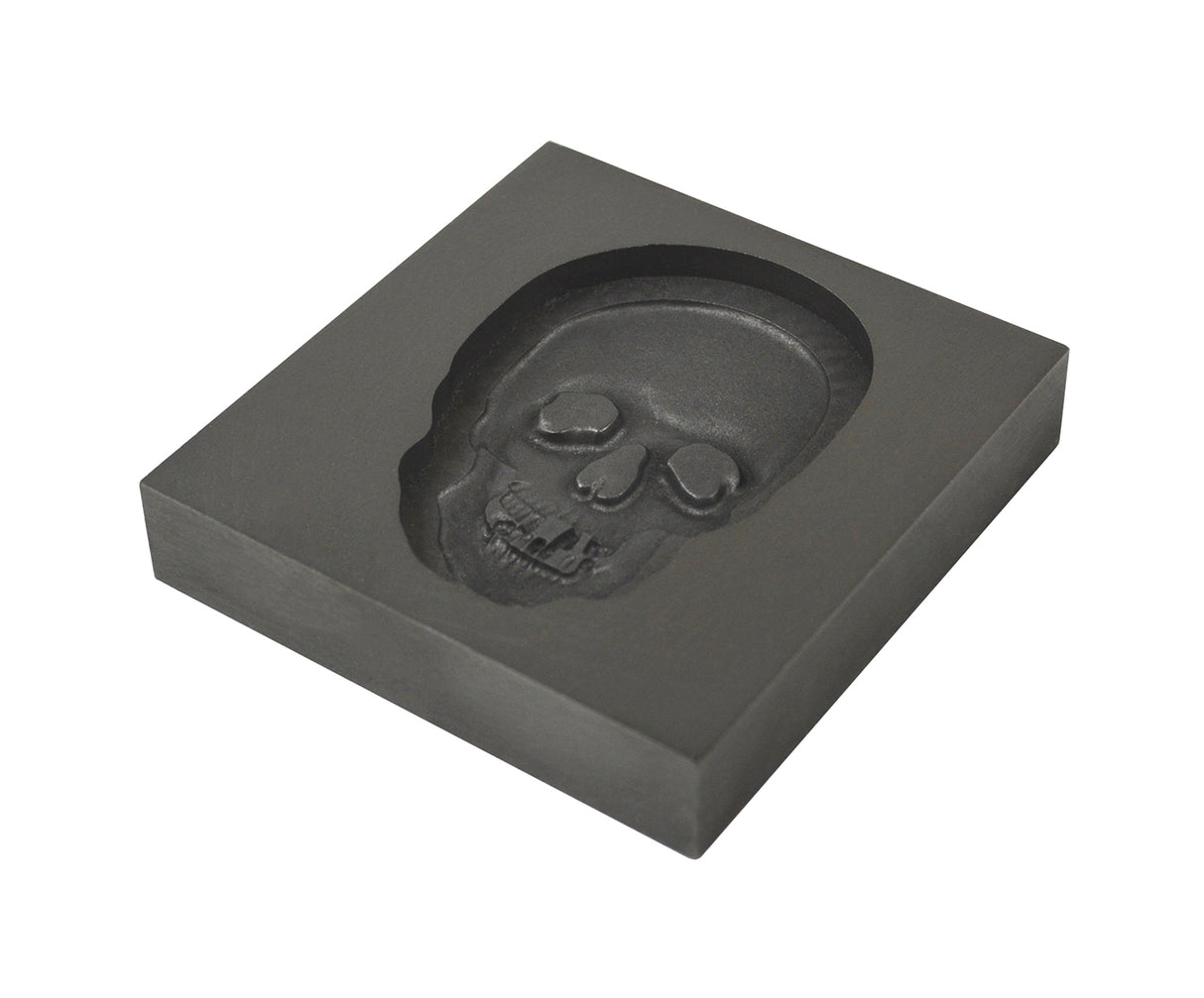 Small - Skull 3D Graphite Ingot Mold by PMC Supplies