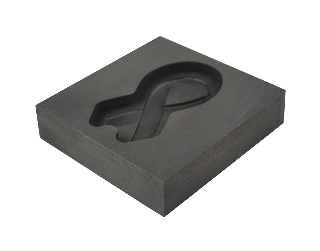 Small - Memorial Ribbon 3D Graphite Ingot Mold by PMC Supplies
