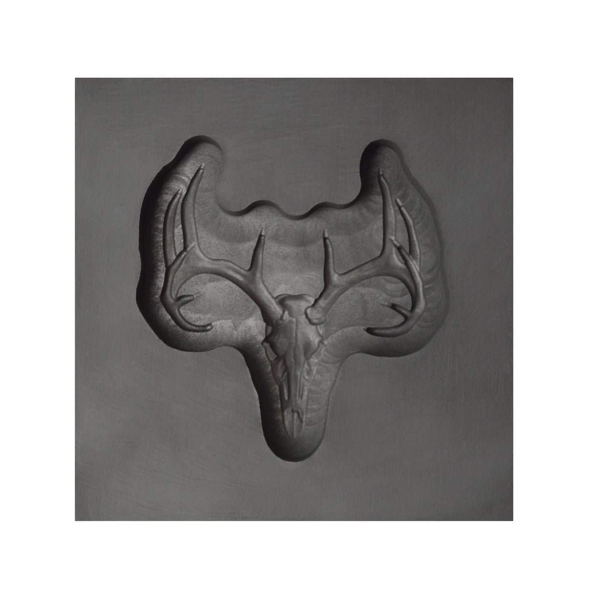 Medium - Deer Skull 3D Graphite Ingot Mold by PMC Supplies