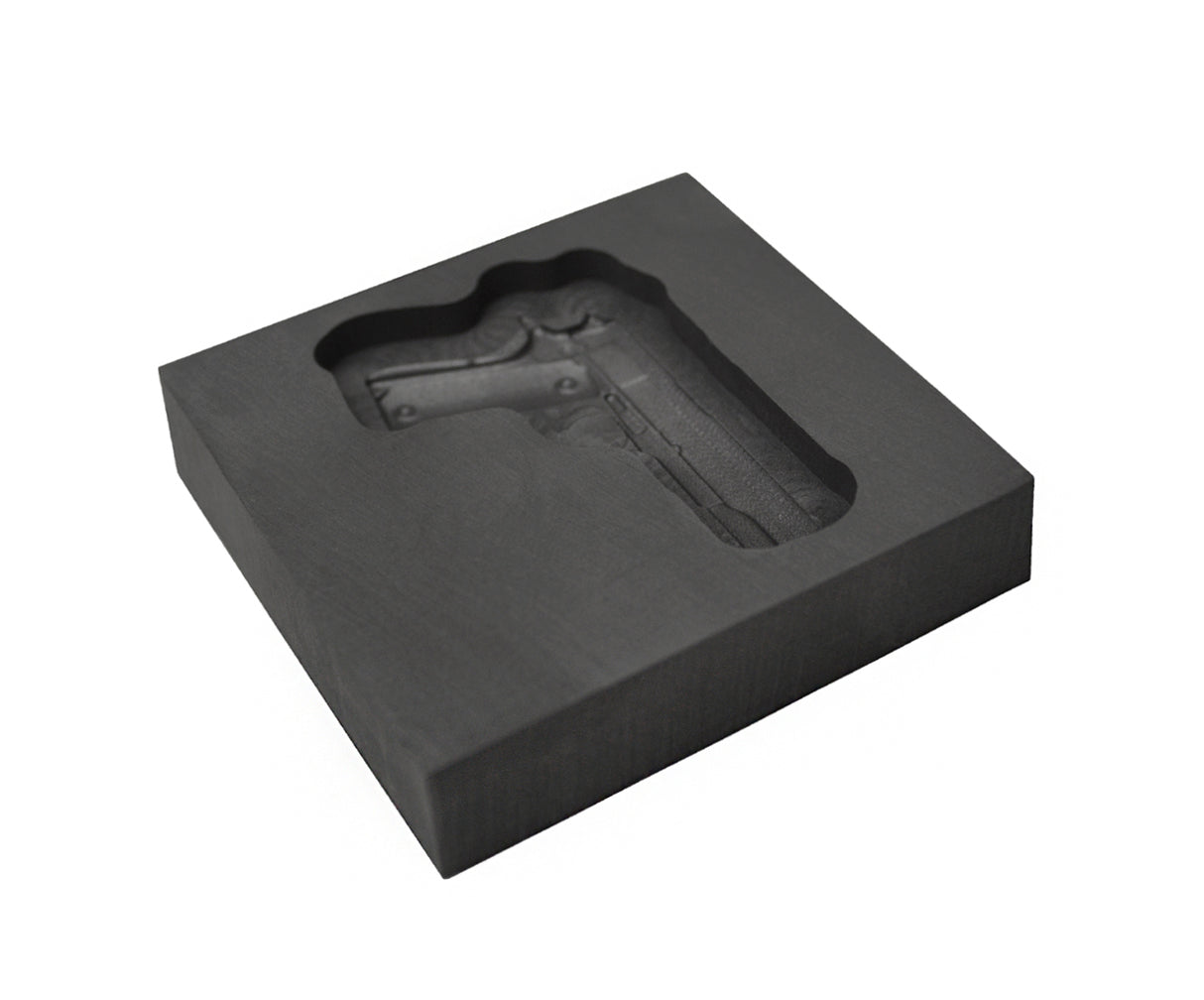 Small - Gun 3D Graphite Ingot Mold by PMC Supplies