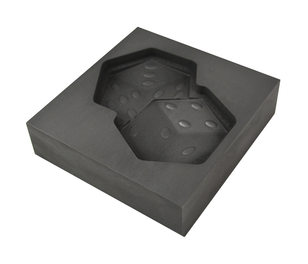 Large - Rolling Dice 3D Graphite Ingot Mold by PMC Supplies
